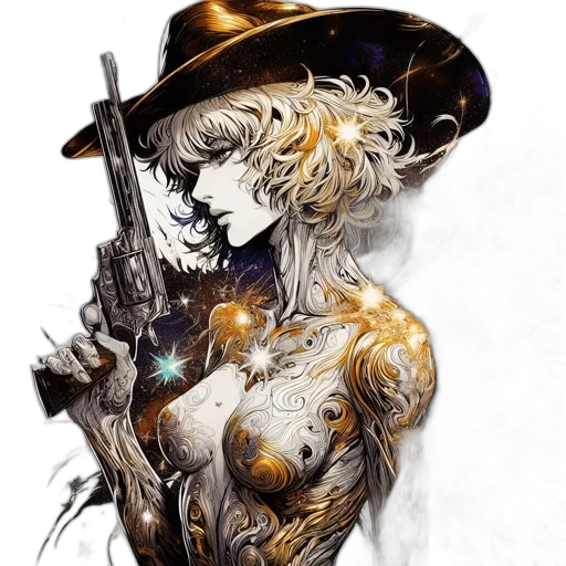 weapon, comic book art, cyberpunk, concept art transparent PNG cut-out