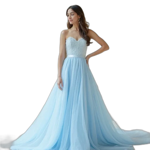 dress, photorealistic, 3d render, concept art transparent PNG cut-out