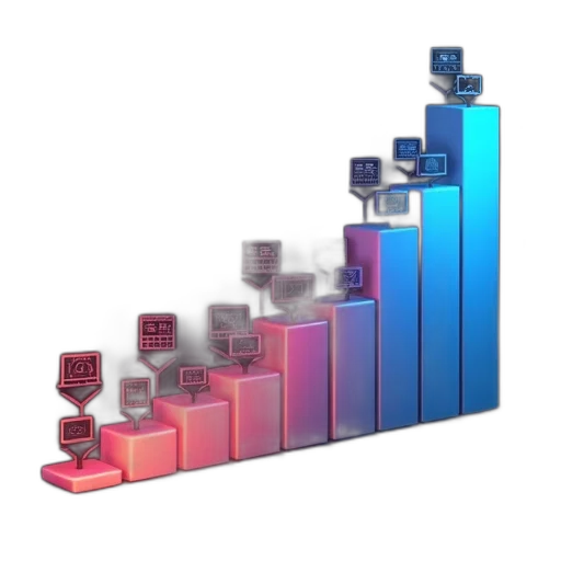 bar, graph, shows, top transparent PNG cut-out