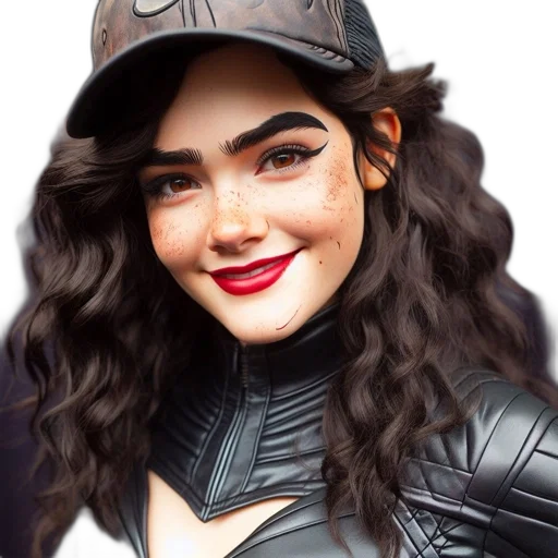 hat, face, hair, jacket transparent PNG cut-out
