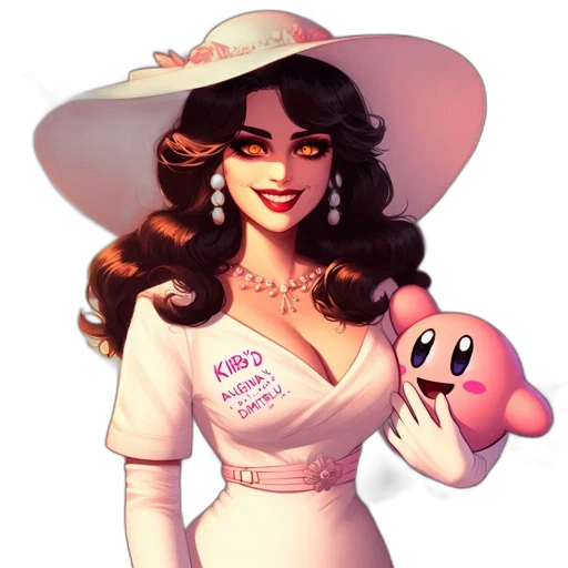 dress, hat, pixel art, concept art transparent PNG cut-out
