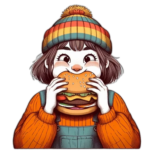 food, face, animal, hat transparent PNG cut-out