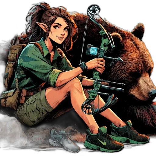comic book art, concept art, fantasy art, pixel art transparent PNG cut-out