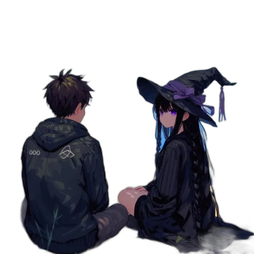 hat, dress, staff, mask transparent PNG cut-out