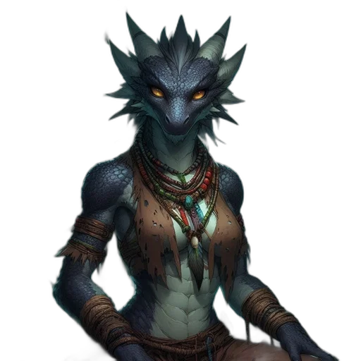 dragon, staff, creature, mask transparent PNG cut-out