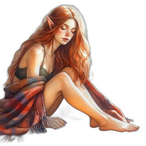 dress, fantasy art, watercolor, concept art transparent PNG cut-out