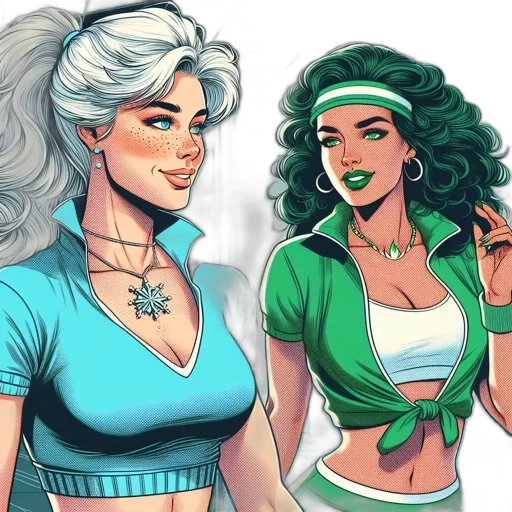 comic book art, concept art, fantasy art, cartoon transparent PNG cut-out
