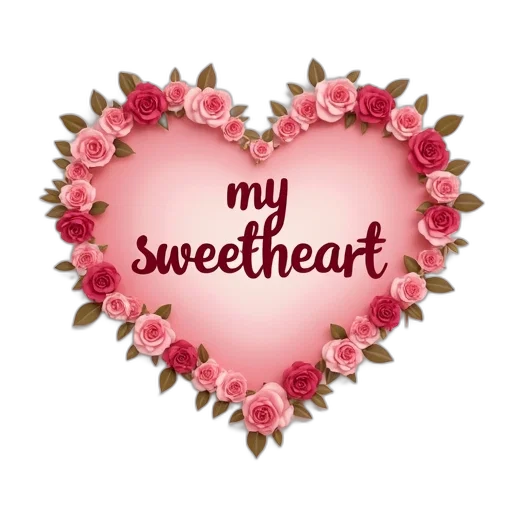 logo, word, sweetheart transparent PNG cut-out
