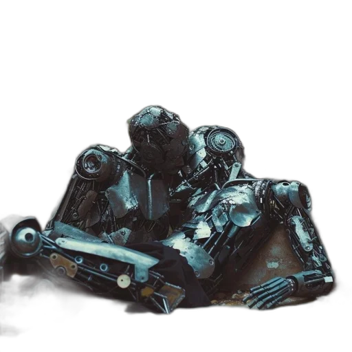 robot, car, weapon, jacket transparent PNG cut-out