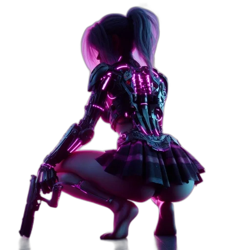 dress, weapon, jacket, robot transparent PNG cut-out