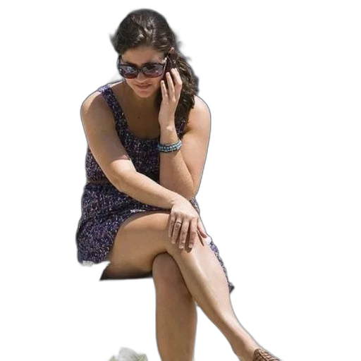 dress, shoes, jewelry, face transparent PNG cut-out