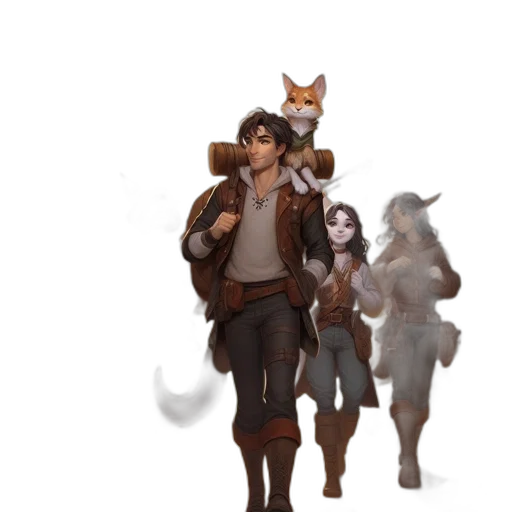 staff, animal, concept art, fantasy art transparent PNG cut-out