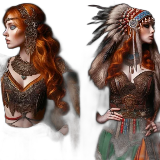 fantasy art, concept art, photorealistic, comic book art transparent PNG cut-out