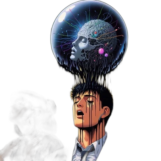 umbrella, robot, mask, concept art transparent PNG cut-out