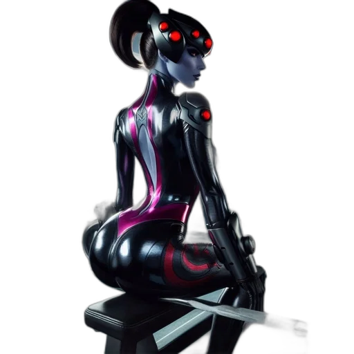 robot, furniture, staff, cyberpunk transparent PNG cut-out
