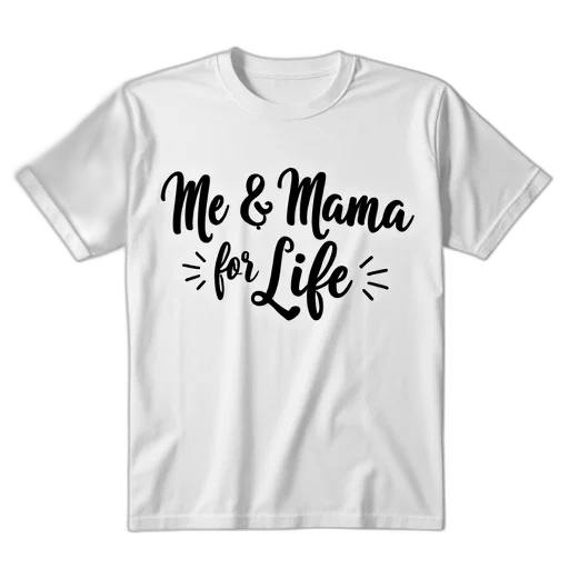 white, t-shirt, phrase, mama transparent PNG cut-out