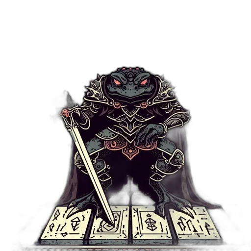 dragon, staff, sword, jacket transparent PNG cut-out