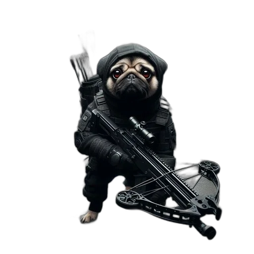 weapon, staff, animal, creature transparent PNG cut-out