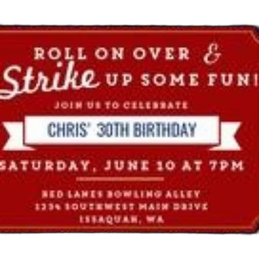 birthday, invitation, chris, 30th transparent PNG cut-out
