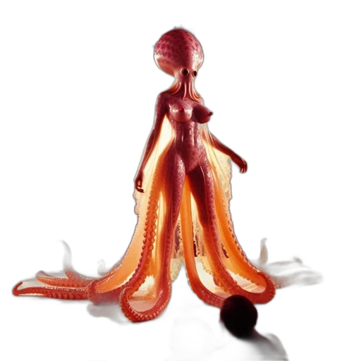 creature, staff, jewelry, dress transparent PNG cut-out