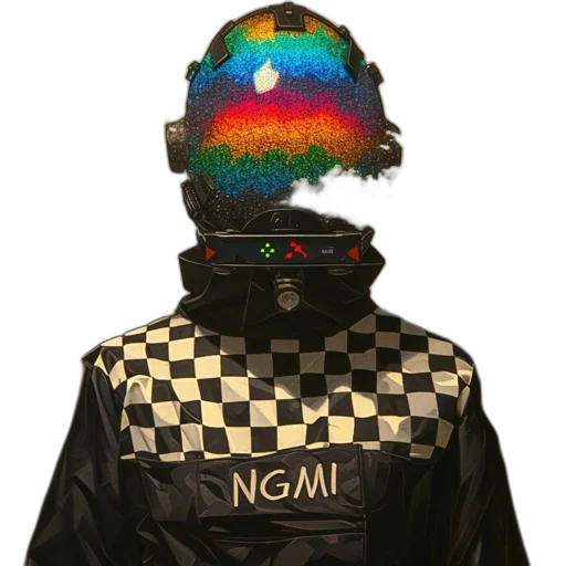 jacket, hat, mask, crown transparent PNG cut-out