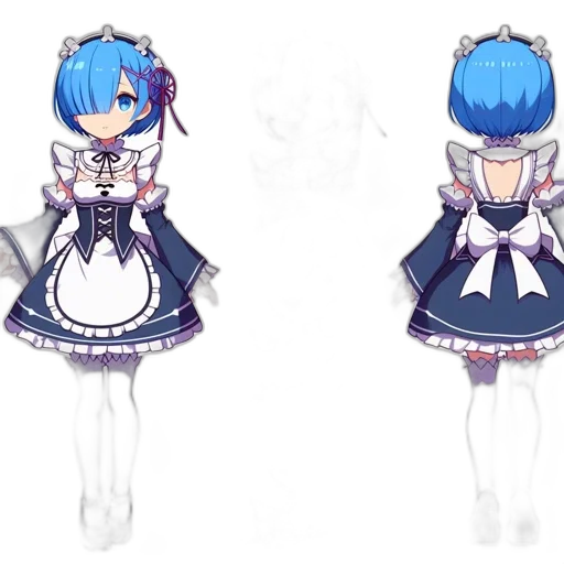 dress, concept art, 3d render, anime transparent PNG cut-out
