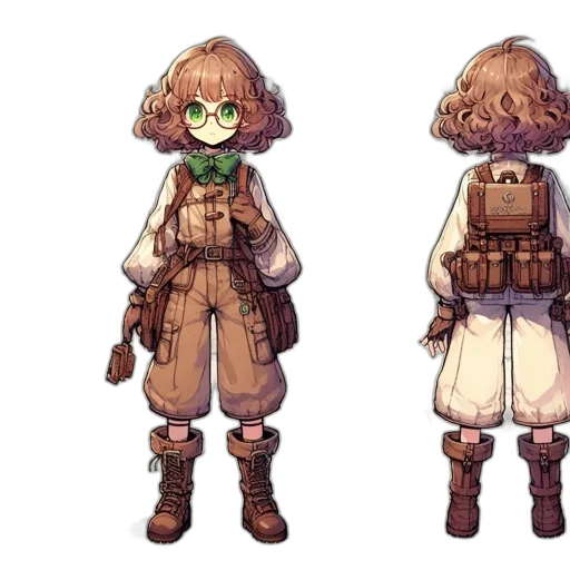 jacket, staff, weapon, concept art transparent PNG cut-out