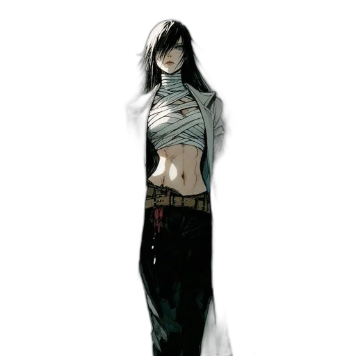 dress, staff, creature, sword transparent PNG cut-out