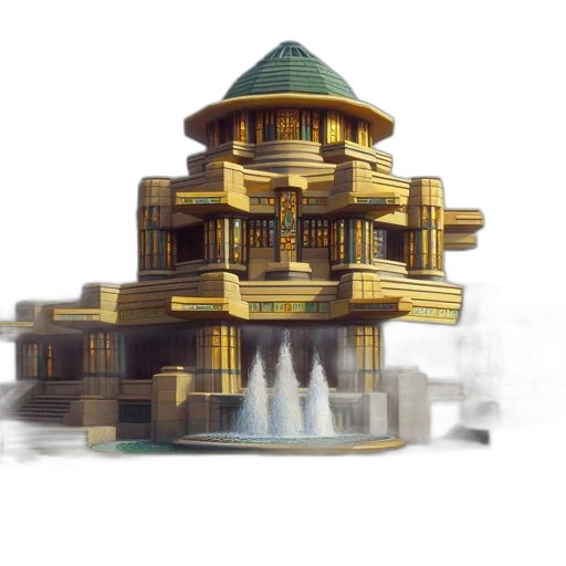 crown, building, jewelry, 3d render transparent PNG cut-out