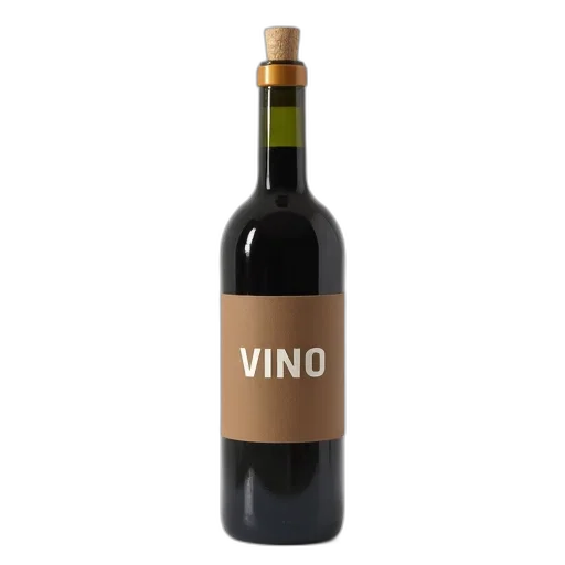 bottle, 3d render, wine, cork transparent PNG cut-out