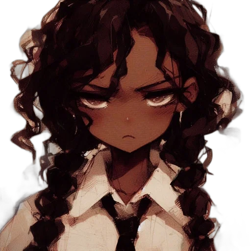 hair, staff, face, crown transparent PNG cut-out