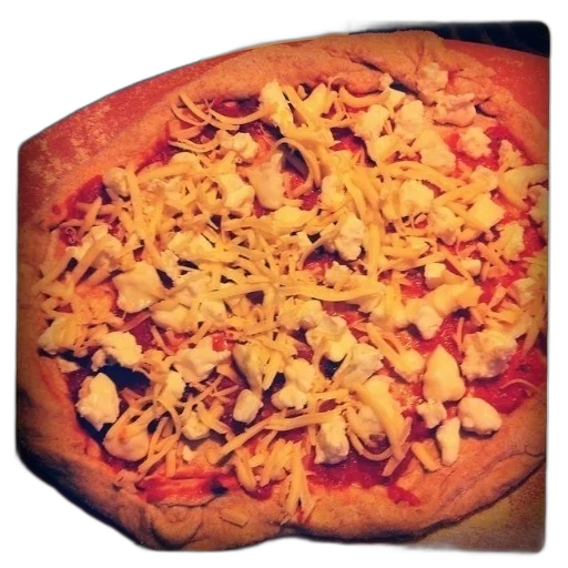 food, photorealistic, pizza, cheese transparent PNG cut-out