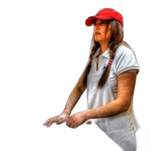 staff, hat, jacket, dress transparent PNG cut-out