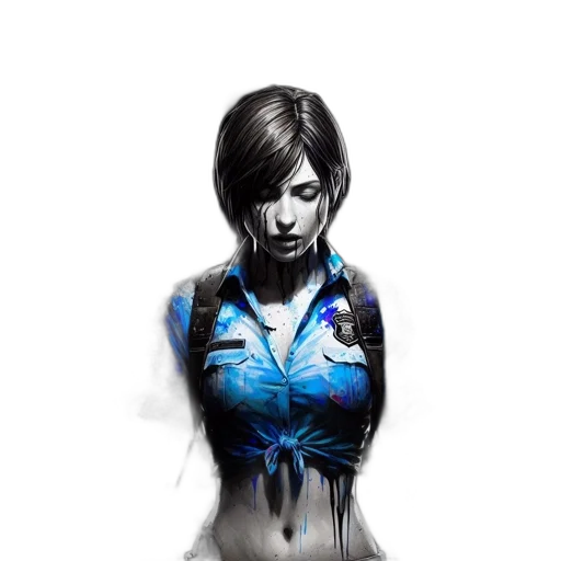 dress, robot, face, jacket transparent PNG cut-out