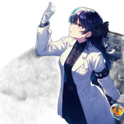 staff, jacket, robot, weapon transparent PNG cut-out
