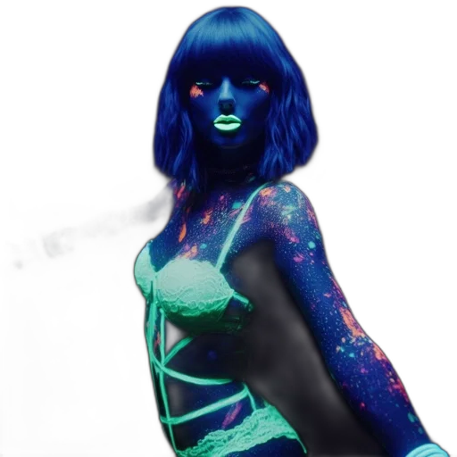 dress, mask, concept art, 3d render transparent PNG cut-out