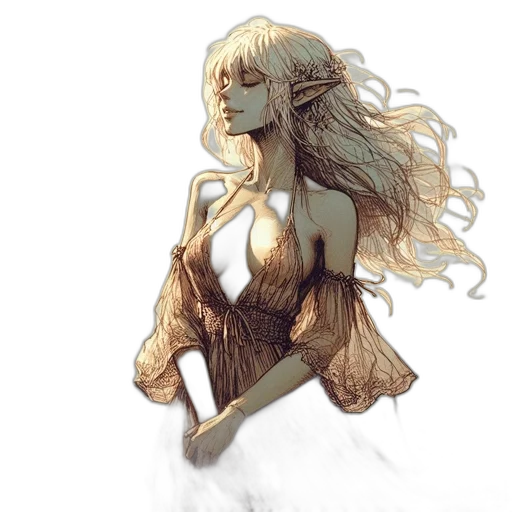 dress, dragon, creature, fantasy art transparent PNG cut-out