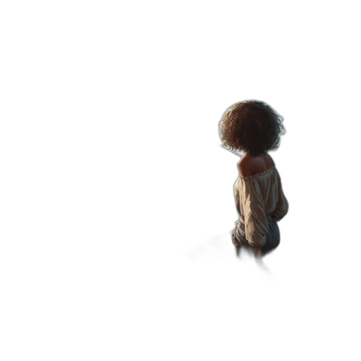 hair, robot, jacket, creature transparent PNG cut-out