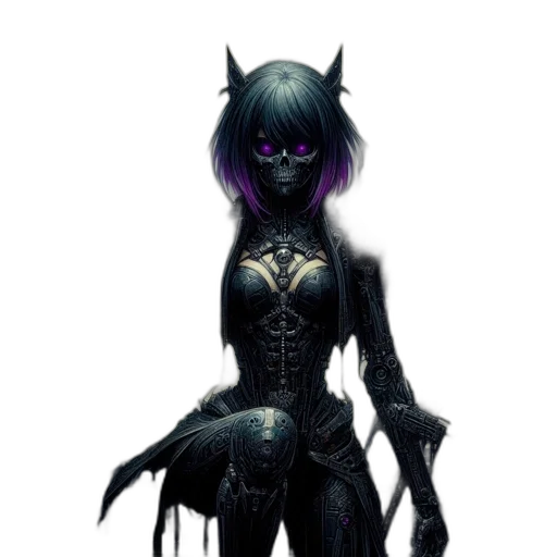 creature, dress, mask, robot transparent PNG cut-out