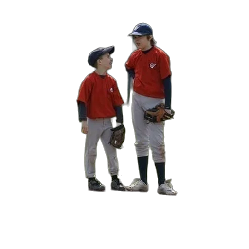 group, young, baseball, players transparent PNG cut-out