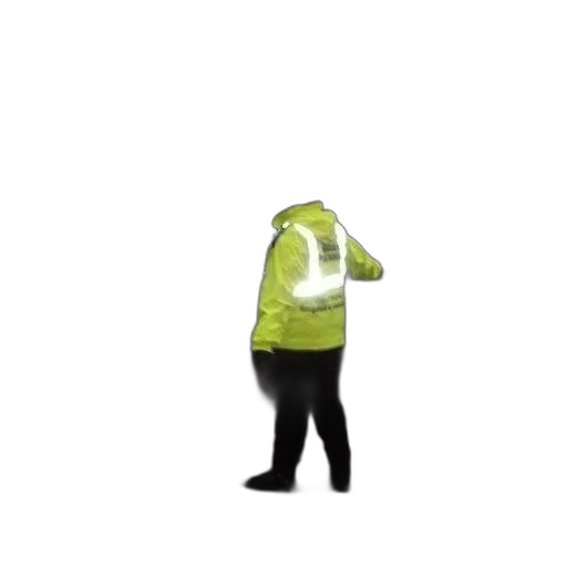jacket, staff, creature, hat transparent PNG cut-out