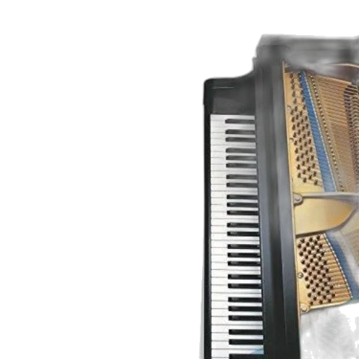 3d render, photorealistic, concept art, piano transparent PNG cut-out