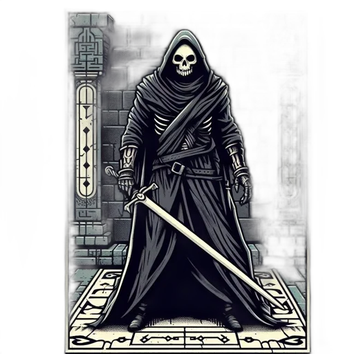 staff, sword, comic book art, concept art transparent PNG cut-out