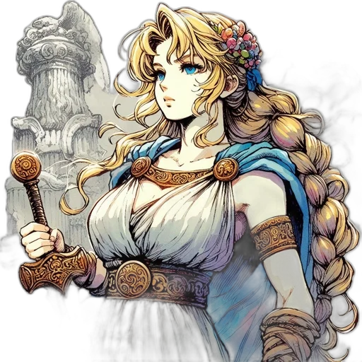 dress, staff, crown, sword transparent PNG cut-out