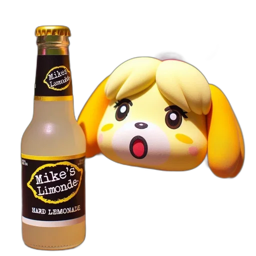 bottle, food, animal, pixel art transparent PNG cut-out