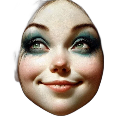face, mask, creature, robot transparent PNG cut-out