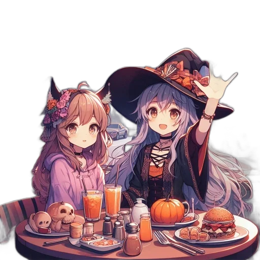 food, hat, staff, anime transparent PNG cut-out