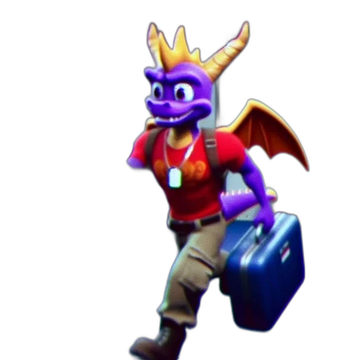 dragon, staff, creature, crown transparent PNG cut-out