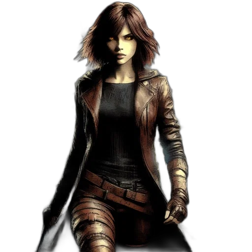jacket, weapon, concept art, fantasy art transparent PNG cut-out