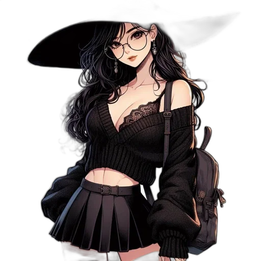 dress, hat, staff, mask transparent PNG cut-out